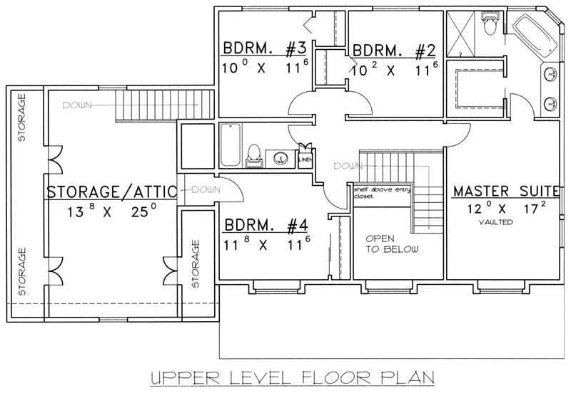 SECOND LEVEL FLOOR PLAN