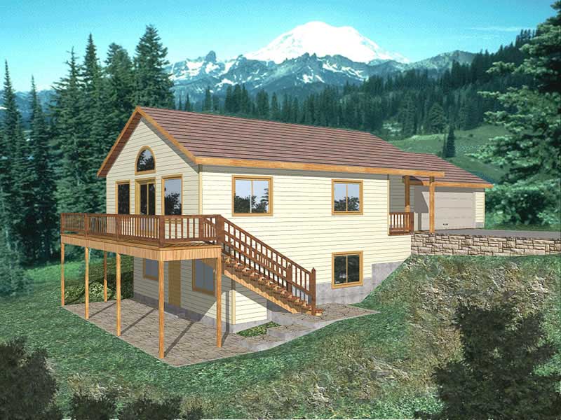 3-Bedroom, 1899 Sq Ft Country Home Plan - 132-1496 - Main Exterior