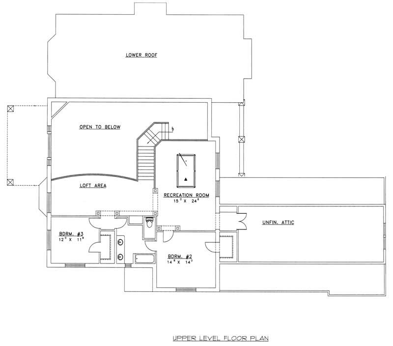 SECOND LEVEL FLOOR PLAN