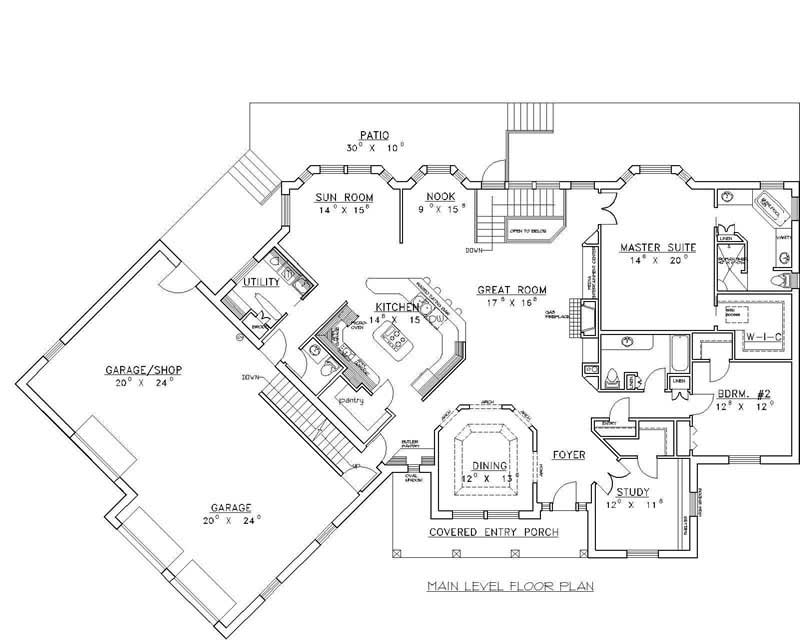 MAIN LEVEL FLOOR PLAN