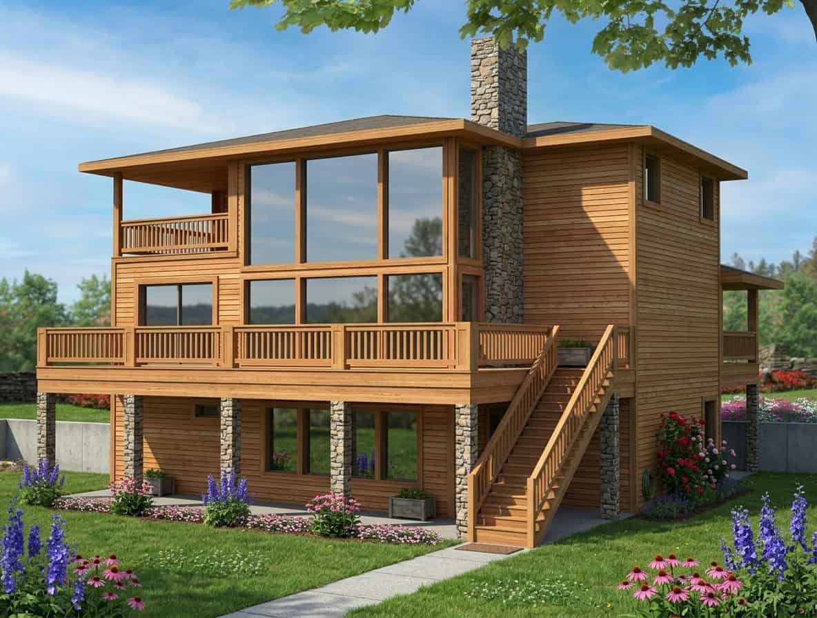 4-Bedroom, 3296 Sq Ft Traditional Home Plan - 132-1530 - Main Exterior