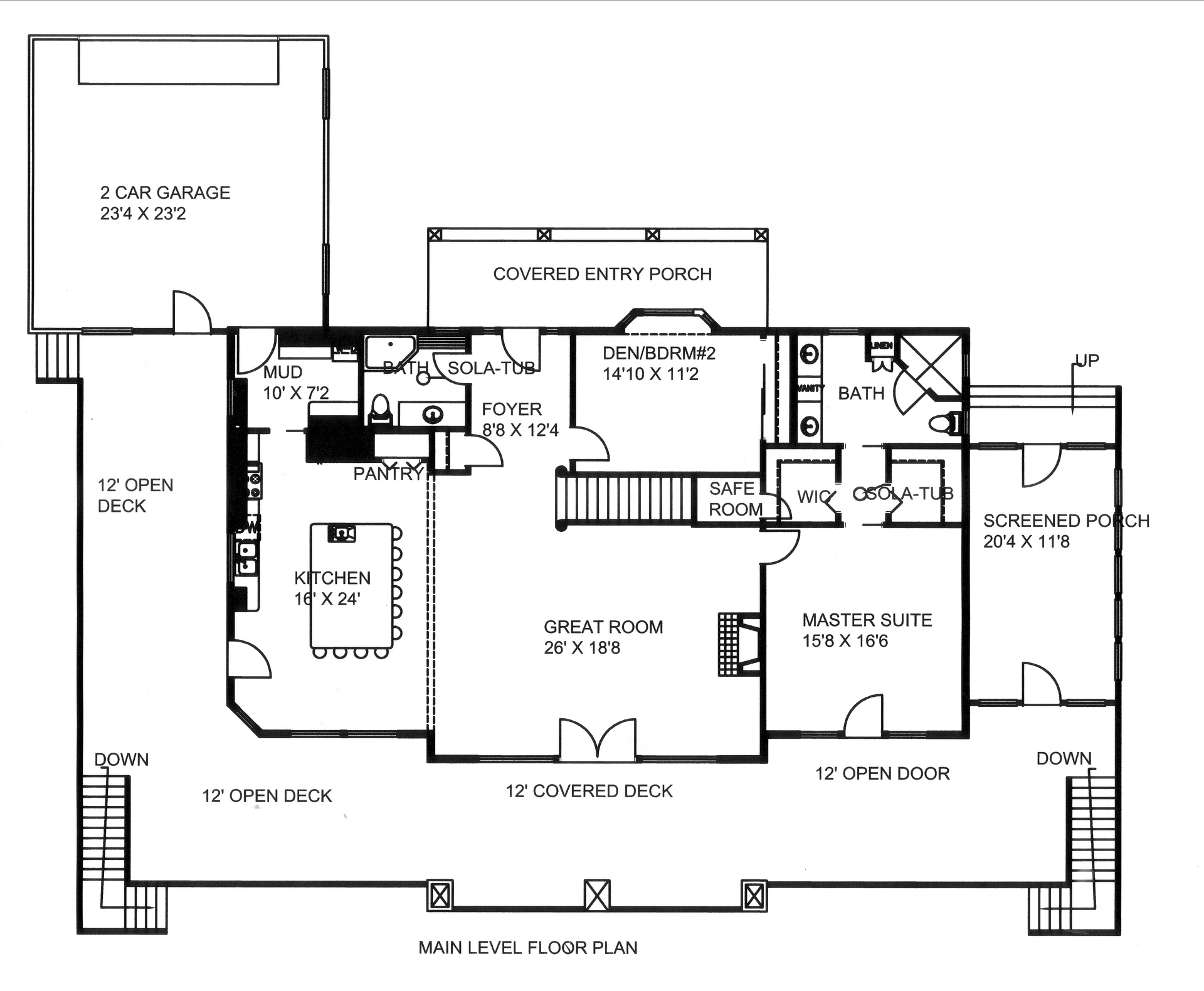 Floor Plan Main Level