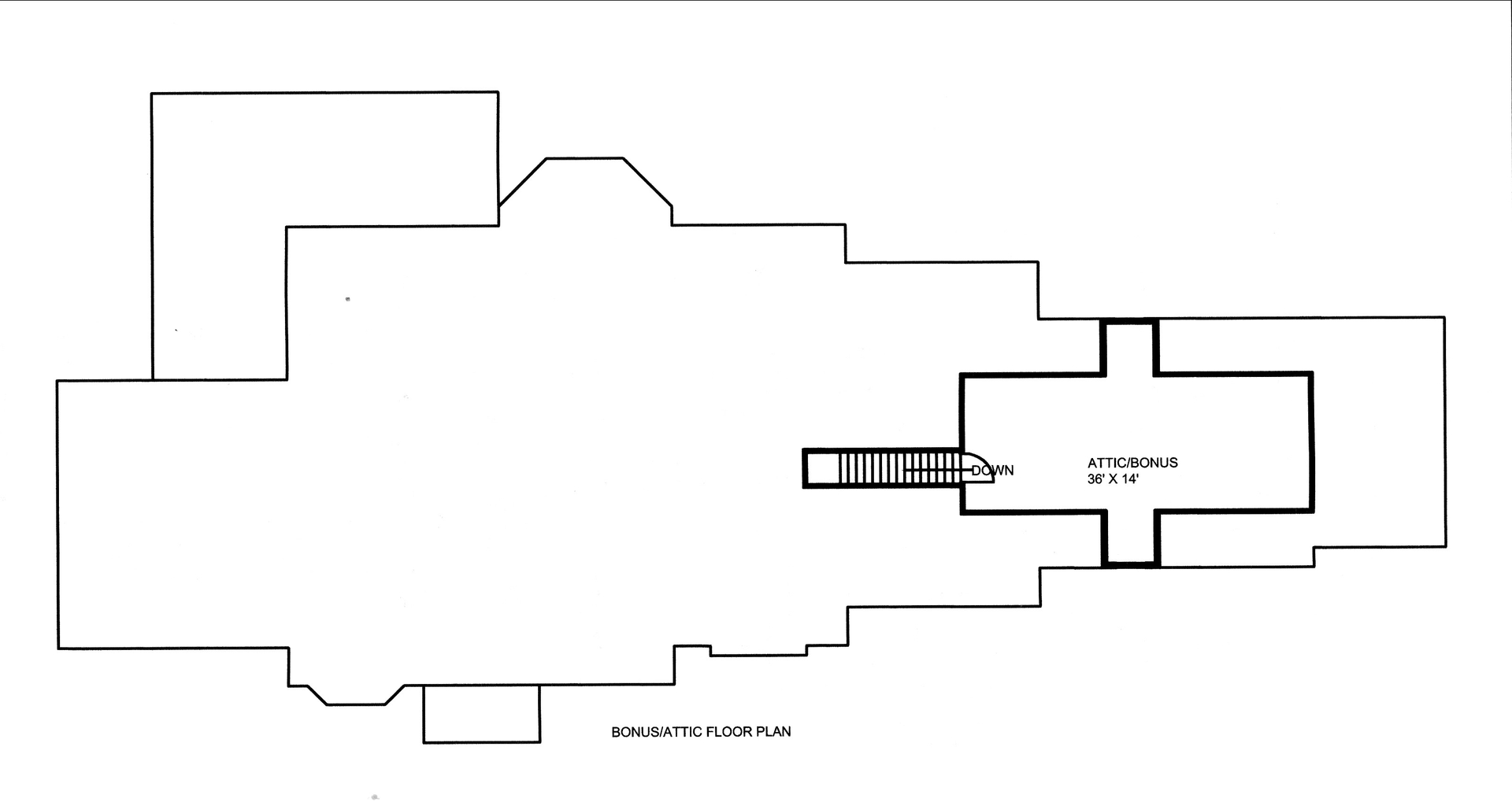 Floor Plan Bonus Room