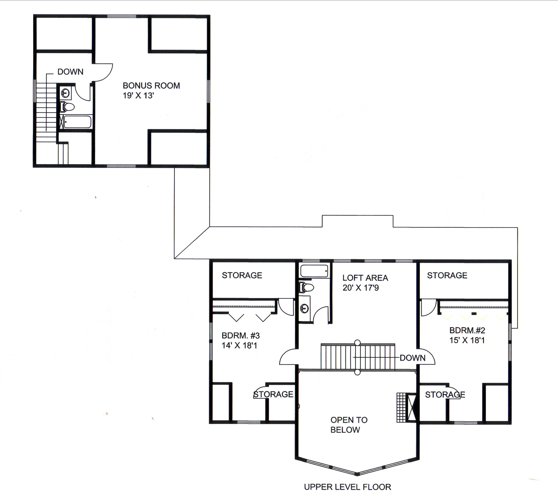 Floor Plan Upper Level