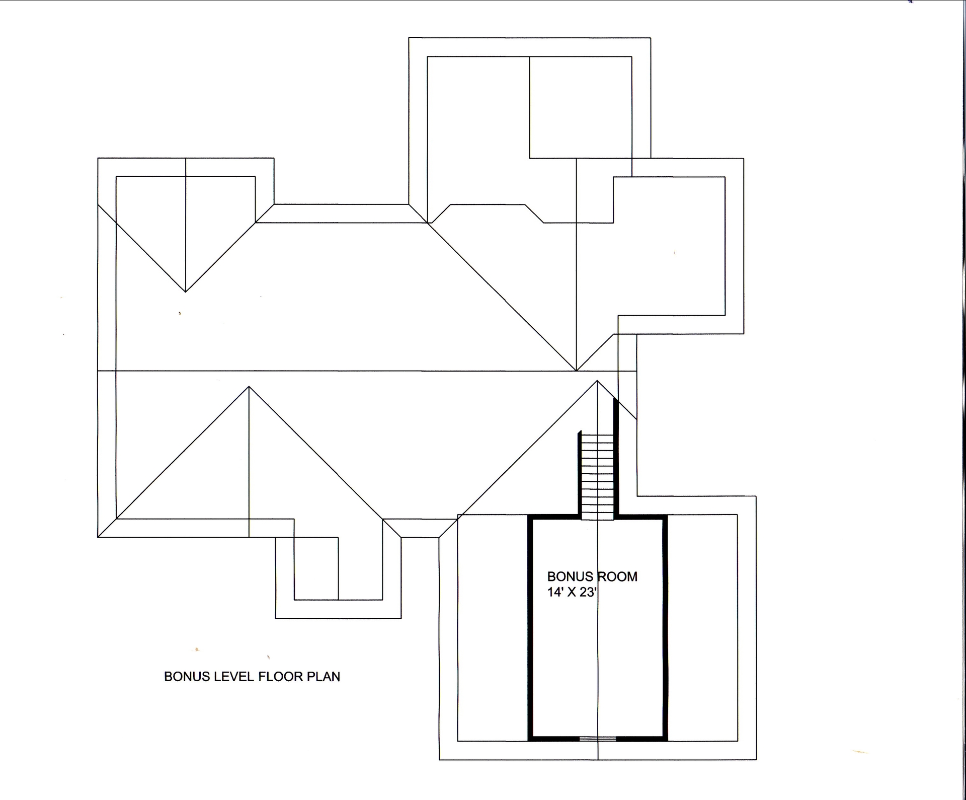 Floor Plan Bonus Room