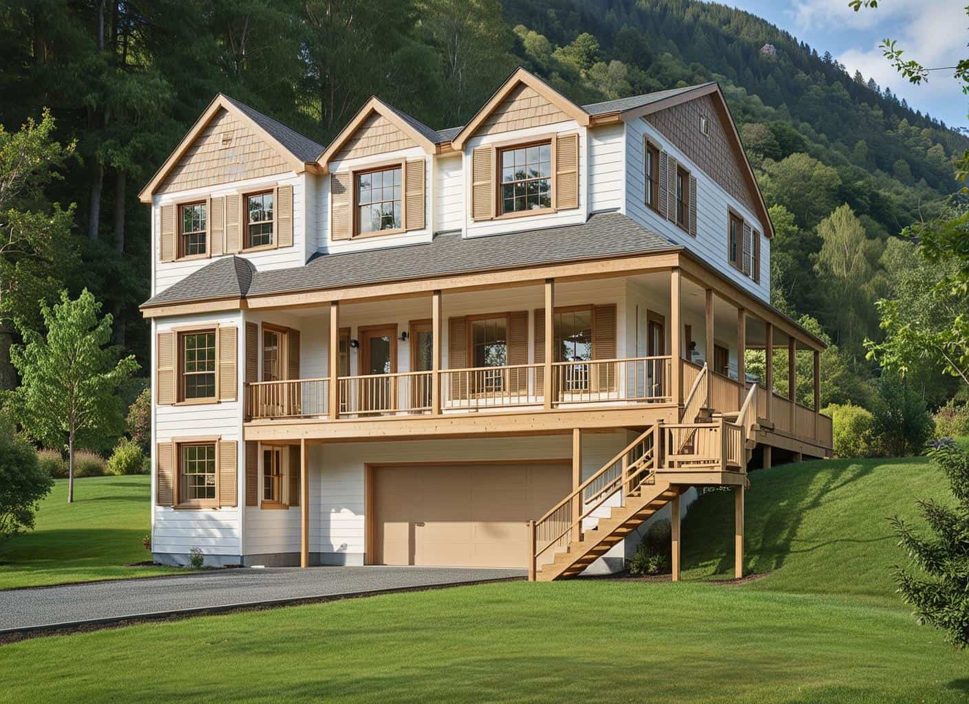 4-Bedroom, 2823 Sq Ft Craftsman Home Plan - 132-1551 - Main Exterior