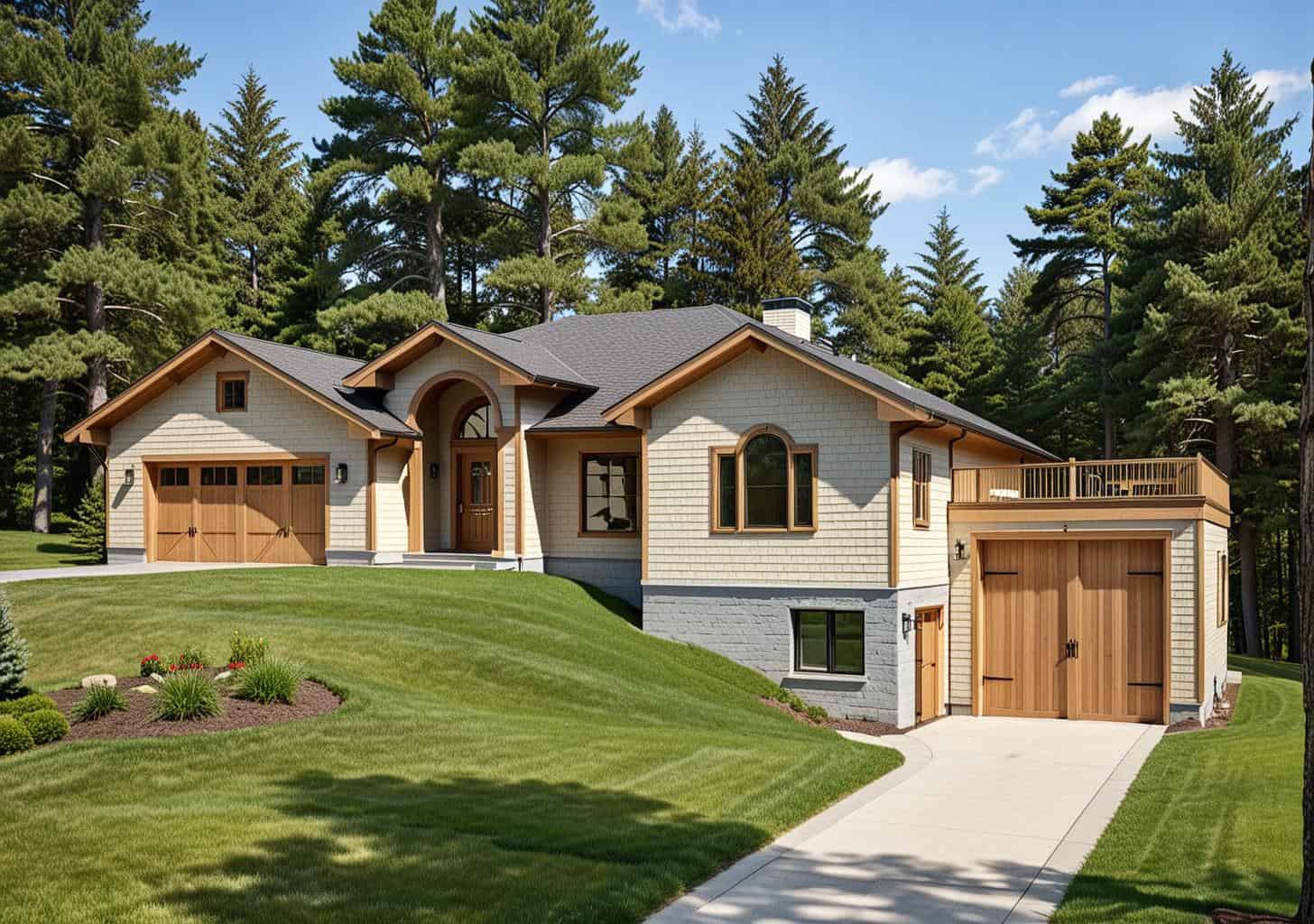 2-Bedroom, 3302 Sq Ft Contemporary House Plan - 132-1552 - Front Exterior