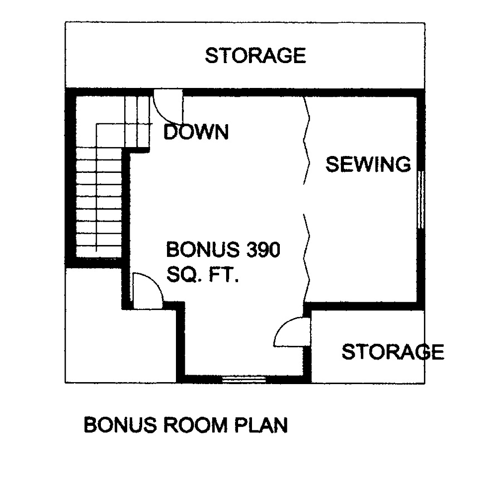 Floor Plan Bonus Room