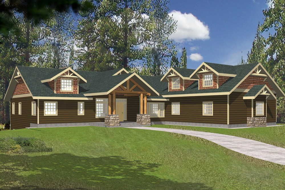 5-Bedroom, 4790 Sq Ft Coastal Home Plan - 132-1562 - Main Exterior
