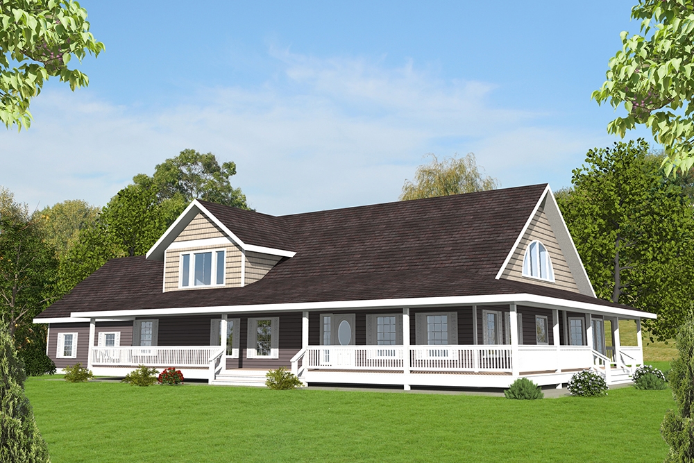 3-Bedroom, 3471 Sq Ft Craftsman House Plan - 132-1575 - Front Exterior