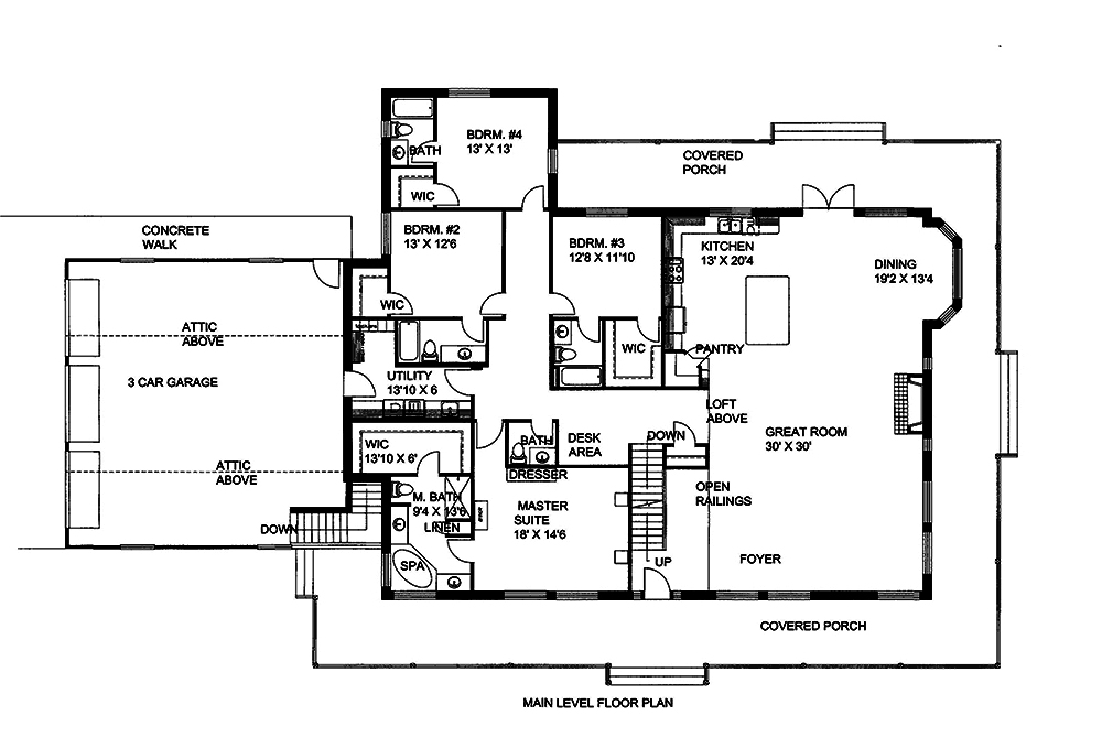 Floor Plan Main Level