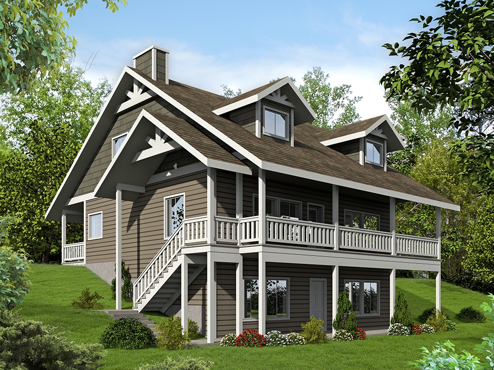 3-Bedroom, 3096 Sq Ft Craftsman House Plan - 132-1580 - Front Exterior