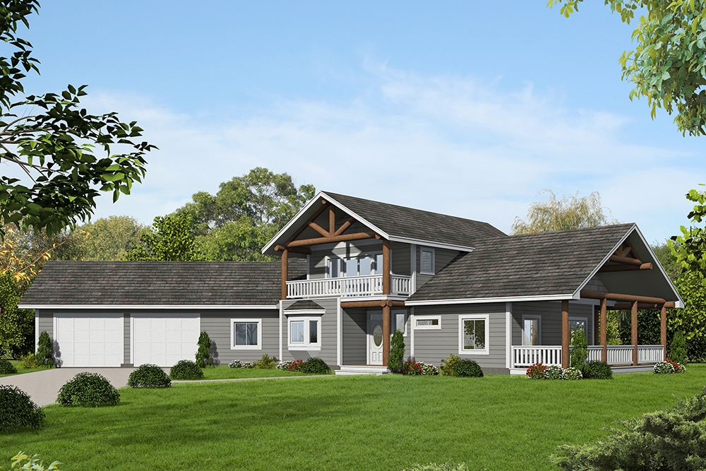 3-Bedroom, 2208 Sq Ft Craftsman House Plan - 132-1598 - Front Exterior