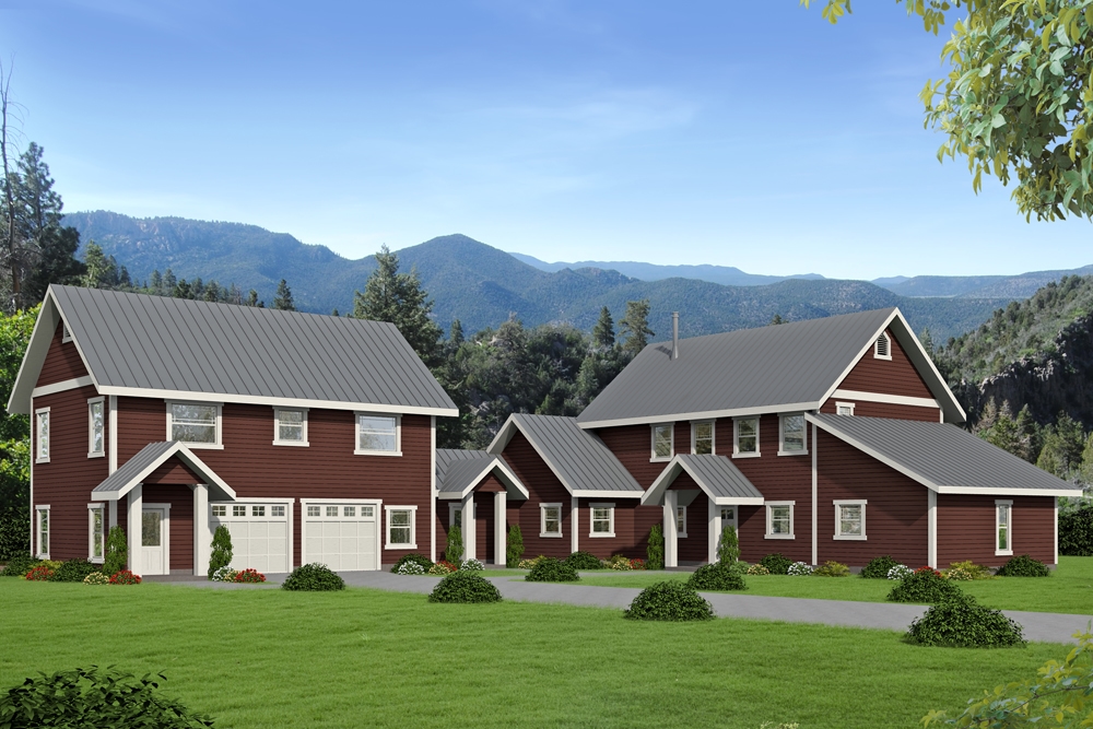 5-Bedroom, 3678 Sq Ft Cottage Home Plan - 132-1669 - Main Exterior