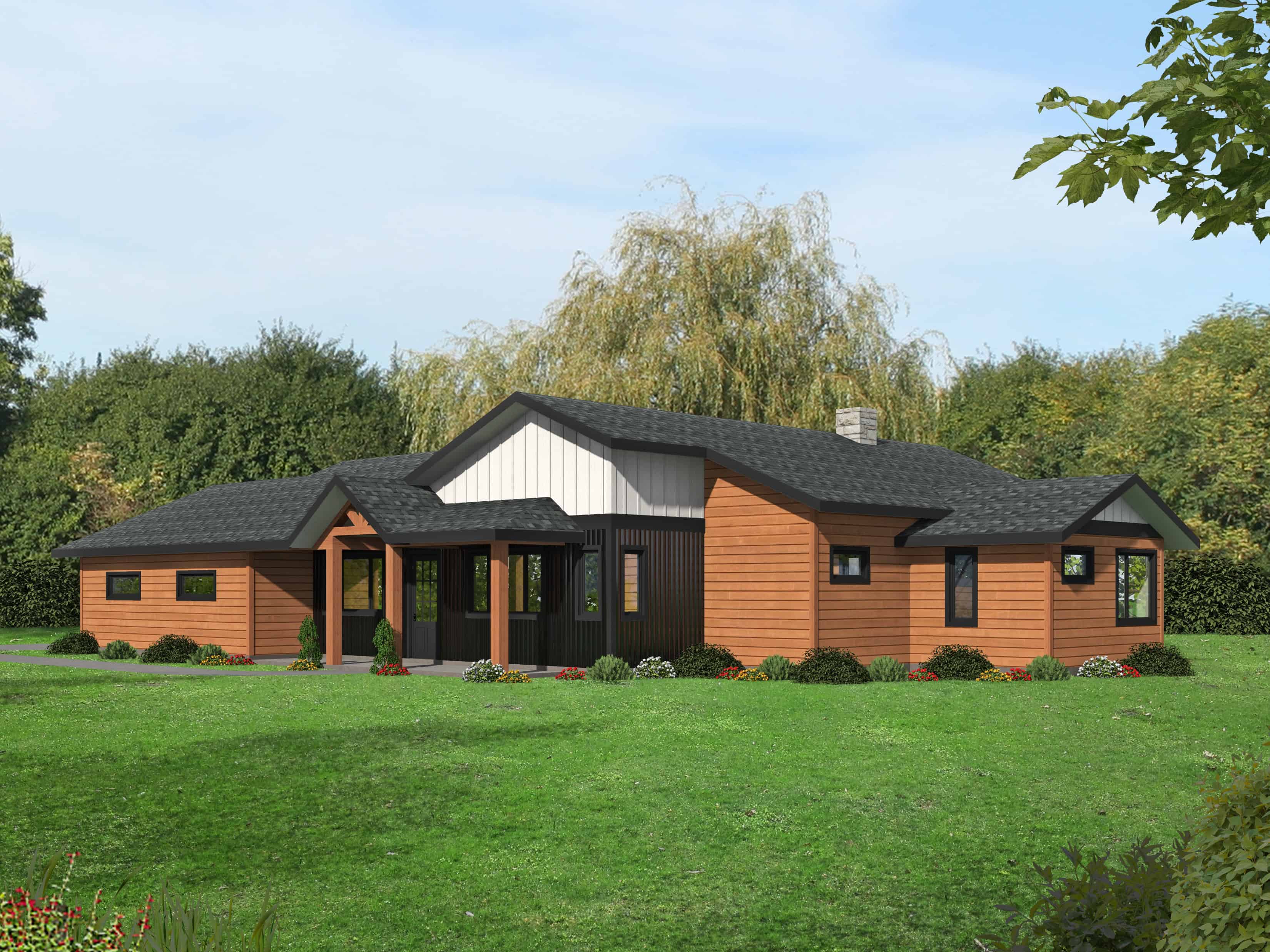 Contemporary House Plan - 2 Bedrms, 2 Baths - 1751 Sq Ft - #132-1726