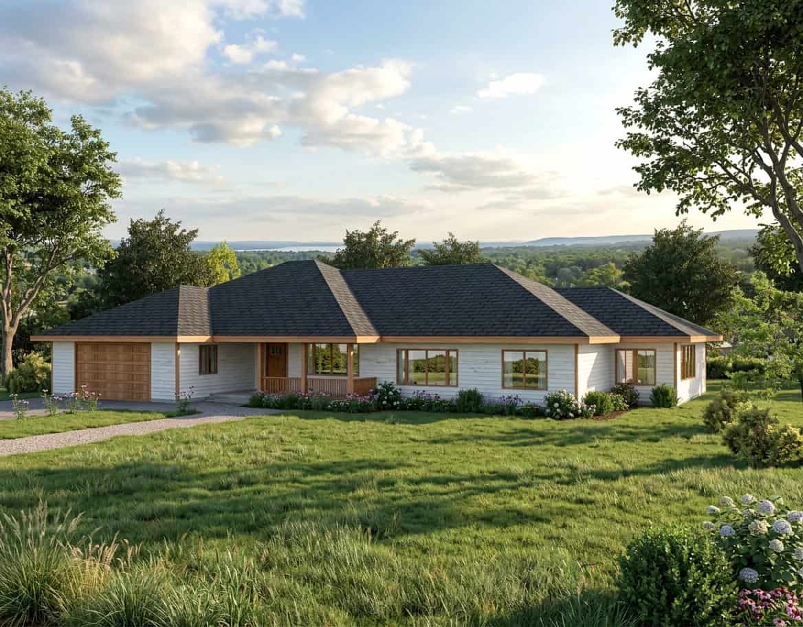 Ranch Home Plan - 3 Bedrms, 2.5 Baths - 2912 Sq Ft - #132-1740