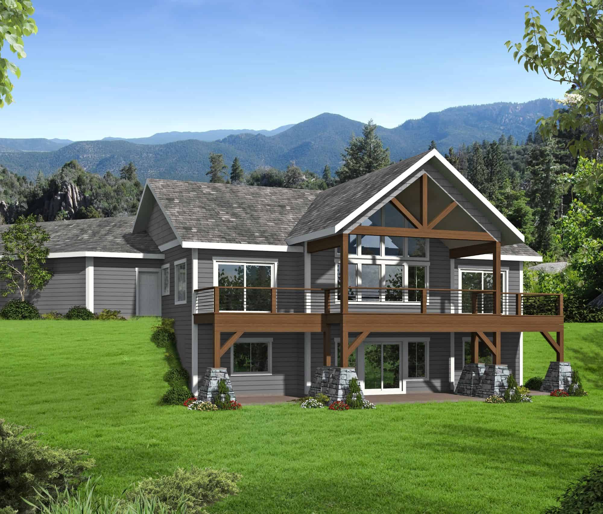 Craftsman Floor Plan - 4 Bedrms, 3.5 Baths - 2738 Sq Ft - #132-1743