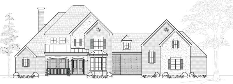3-Bedroom, 3652 Sq Ft Luxury Home Plan - 134-1024 - Main Exterior