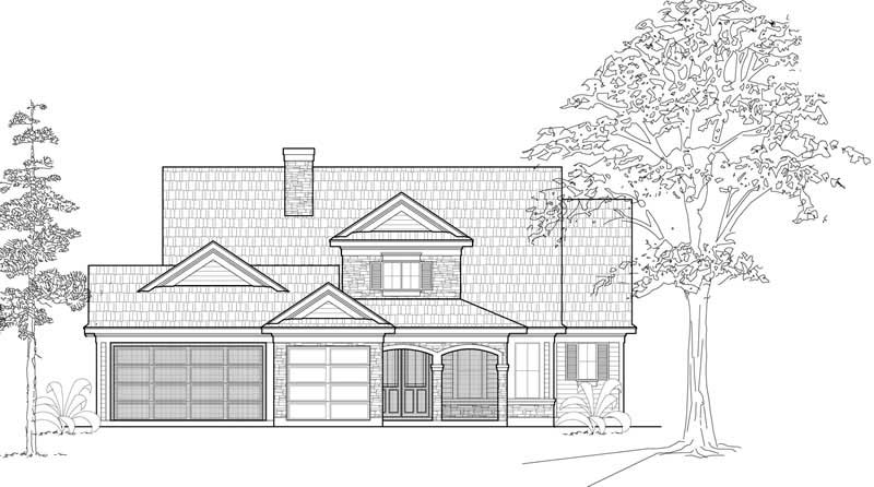 2-Bedroom, 1968 Sq Ft Ranch Home Plan - 134-1033 - Main Exterior