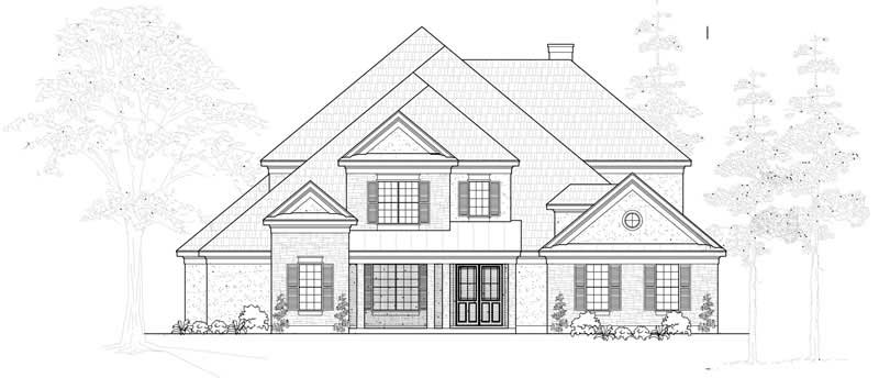 4-Bedroom, 4633 Sq Ft Luxury House Plan - 134-1091 - Front Exterior