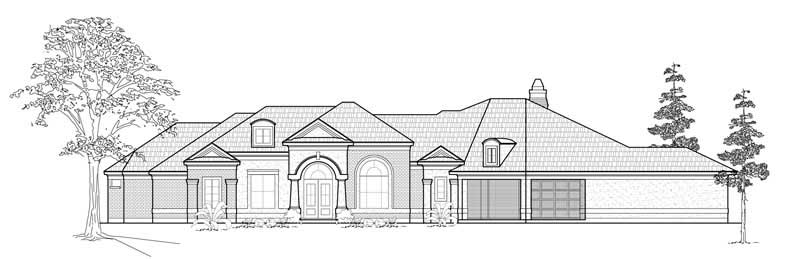 4-Bedroom, 3452 Sq Ft Luxury Home Plan - 134-1149 - Main Exterior