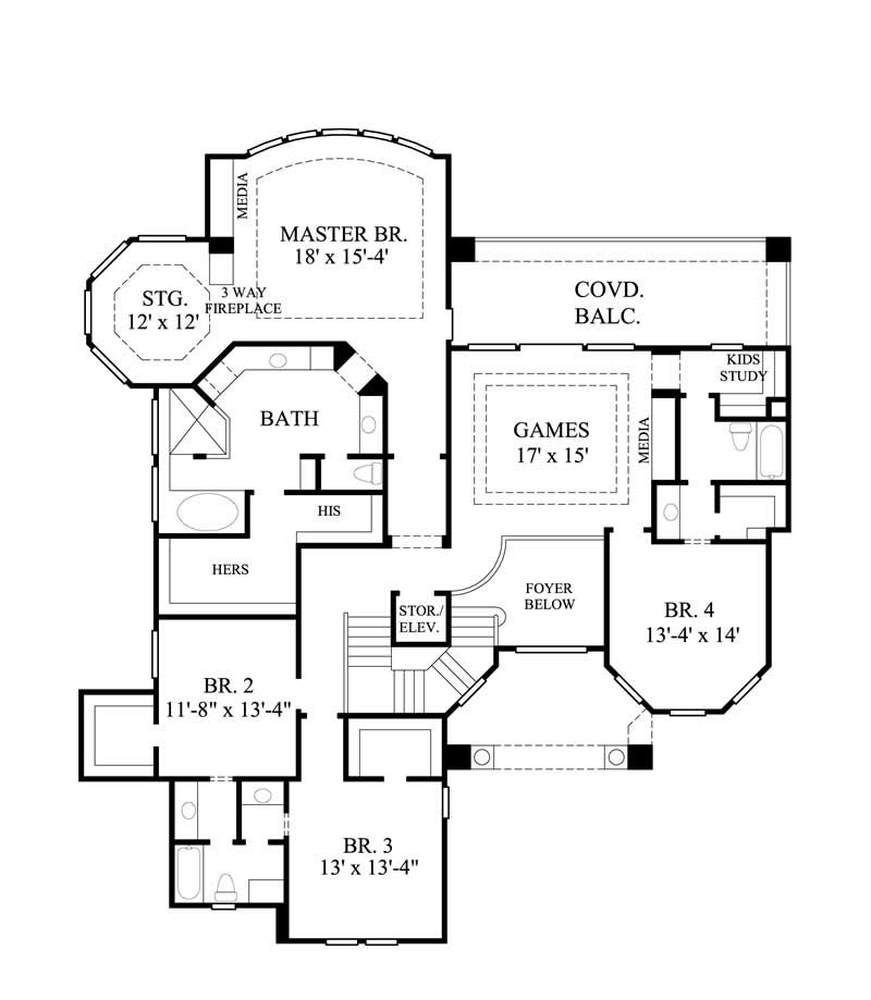 FLOOR PLAN SECOND STORY