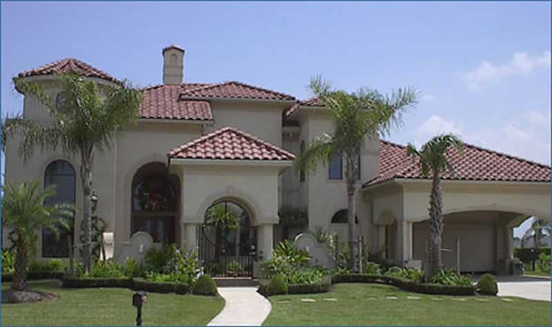 4-Bedroom, 4519 Sq Ft Mediterranean Home Plan - 134-1187 - Main Exterior