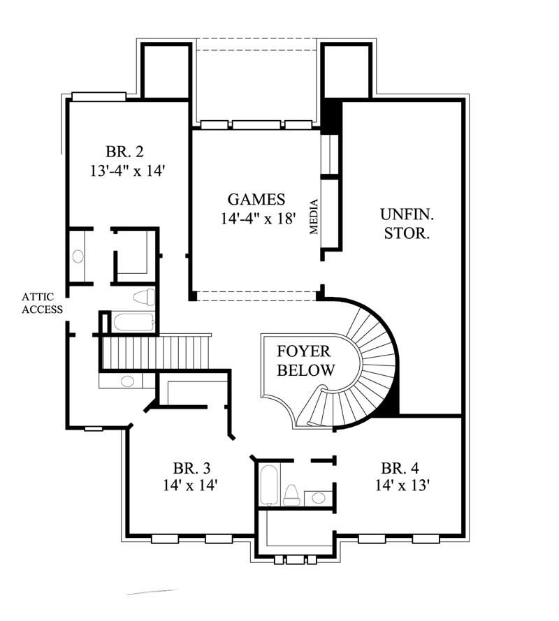 FLOOR PLAN SECOND STORY