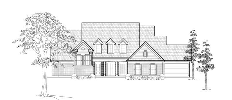 4-Bedroom, 4156 Sq Ft Farmhouse Home Plan - 134-1200 - Main Exterior