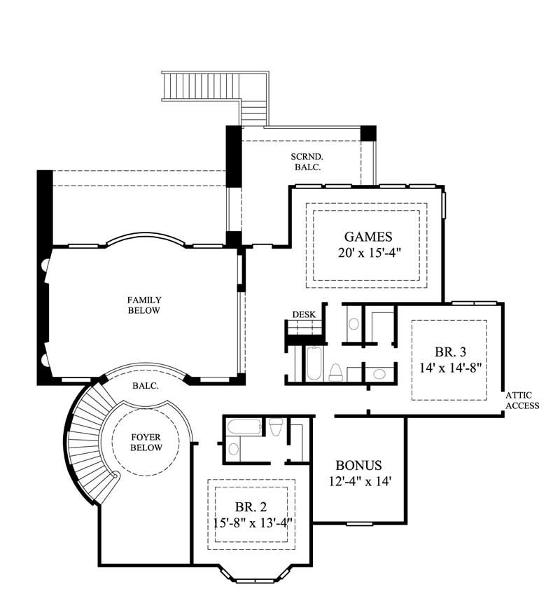 FLOOR PLAN SECOND STORY