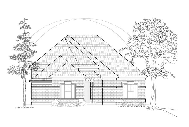 3-Bedroom, 2484 Sq Ft European House Plan - 134-1230 - Front Exterior