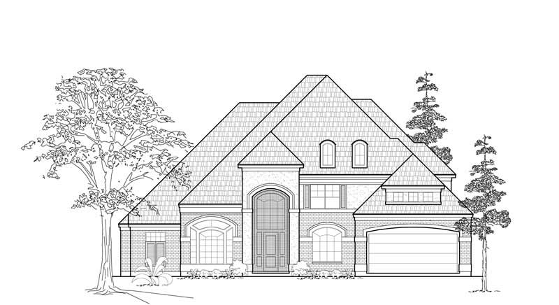 4-Bedroom, 4660 Sq Ft Luxury Home Plan - 134-1323 - Main Exterior