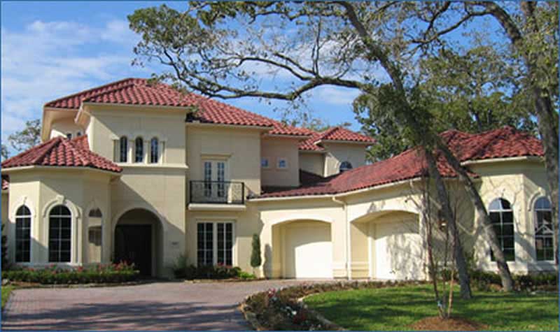 5-Bedroom, 5502 Sq Ft Luxury House Plan - 134-1329 - Front Exterior