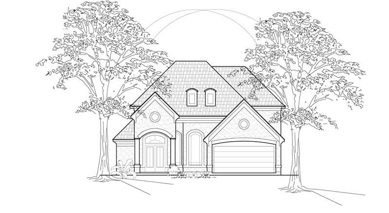 3-Bedroom, 3652 Sq Ft Luxury House Plan - 134-1337 - Front Exterior