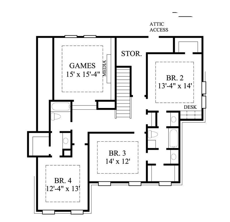 FLOOR PLAN SECOND STORY