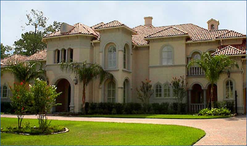 5-Bedroom, 9230 Sq Ft Mediterranean House Plan - 134-1382 - Front Exterior