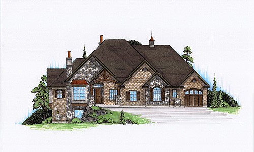 5-Bedroom, 2489 Sq Ft Home Plan - 135-1126 - Main Exterior