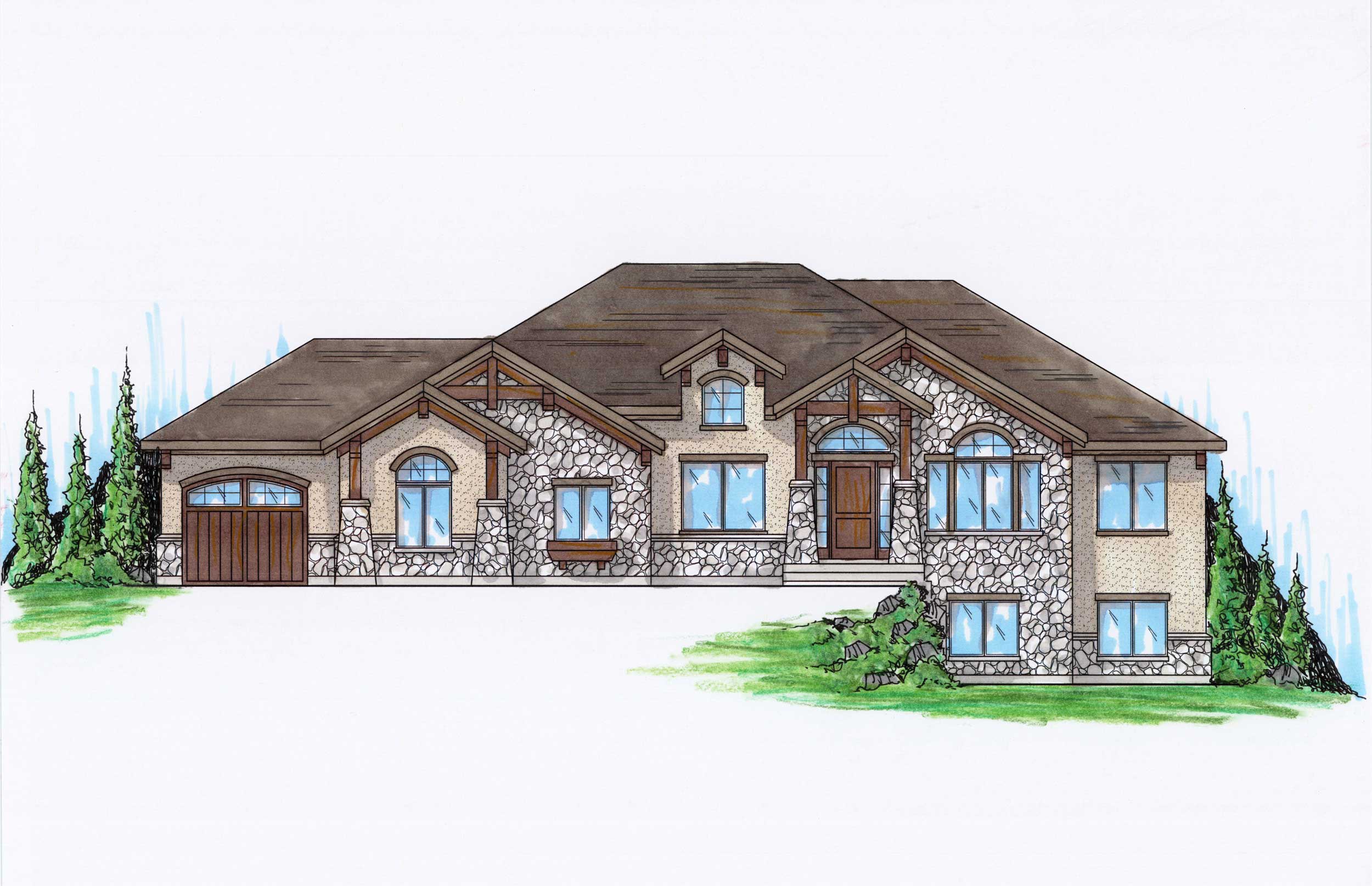 6-Bedroom, 2091 Sq Ft Country Home Plan - 135-1129 - Main Exterior