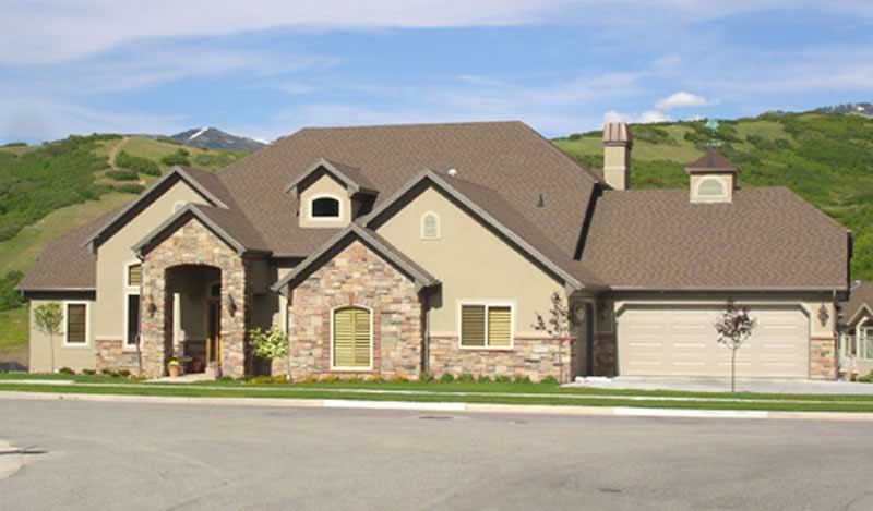 2-Bedroom, 2828 Sq Ft European House Plan - 135-1179 - Front Exterior