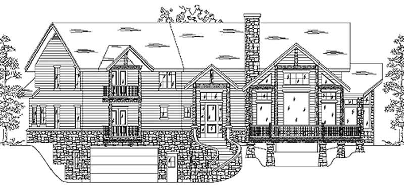 3-Bedroom, 2853 Sq Ft Country House Plan - 135-1181 - Front Exterior