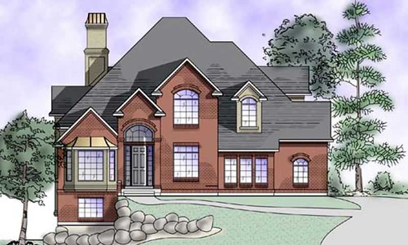 5-Bedroom, 2675 Sq Ft European Home Plan - 135-1183 - Main Exterior
