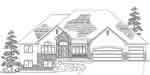 3-Bedroom, 2490 Sq Ft European Home Plan - 135-1256 - Main Exterior