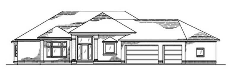 5-Bedroom, 2373 Sq Ft European Home Plan - 135-1271 - Main Exterior