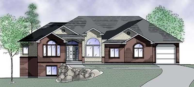 3-Bedroom, 2098 Sq Ft European Home Plan - 135-1287 - Main Exterior