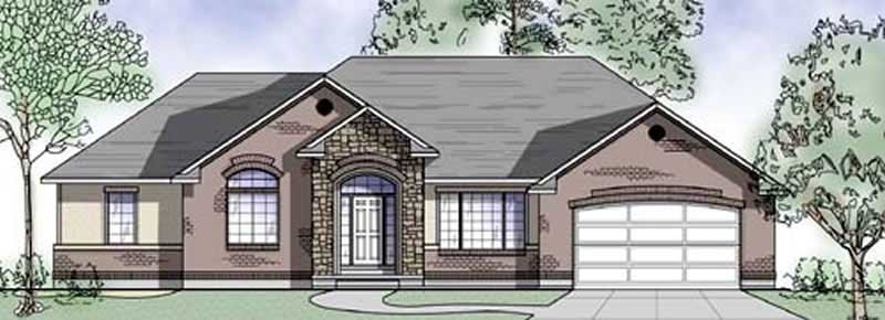 2-Bedroom, 1880 Sq Ft European Home Plan - 135-1293 - Main Exterior