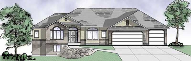 2-Bedroom, 2077 Sq Ft European Home Plan - 135-1302 - Main Exterior