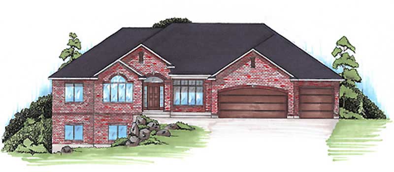3-Bedroom, 2223 Sq Ft European Home Plan - 135-1304 - Main Exterior