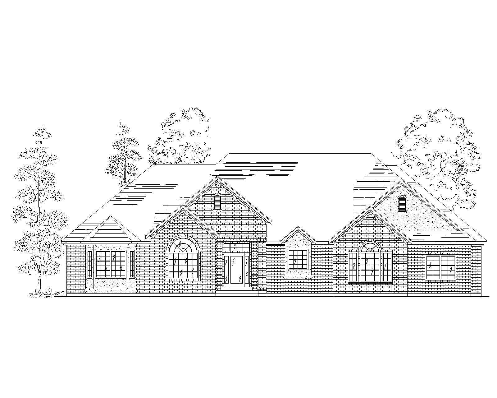 3-Bedroom, 2735 Sq Ft European Home Plan - 135-1305 - Main Exterior