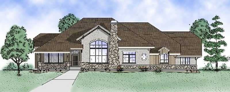 3-Bedroom, 2566 Sq Ft European Home Plan - 135-1310 - Main Exterior