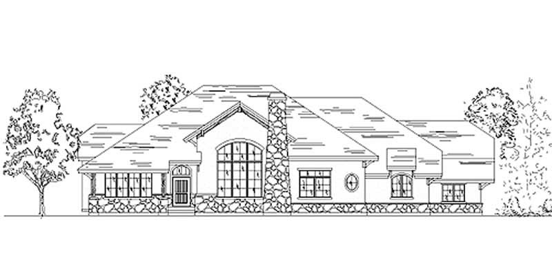 2-Bedroom, 2540 Sq Ft European Home Plan - 135-1312 - Main Exterior